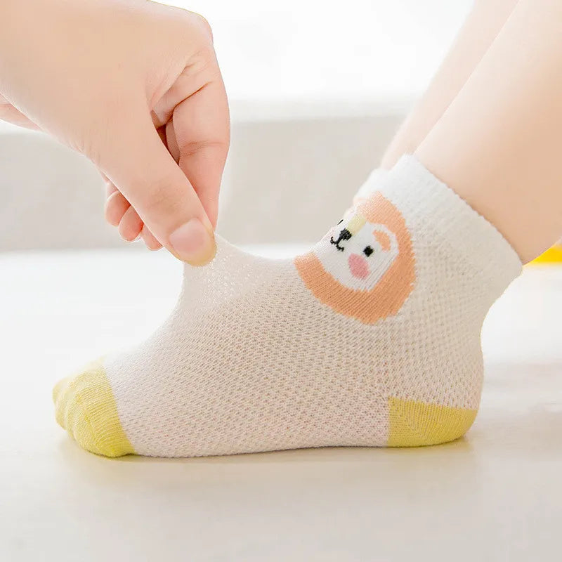 5 Pairs Infant Baby Socks - Soft and Adorable - INFANTSY