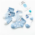 5 Pairs Infant Baby Socks - Soft and Adorable - INFANTSY