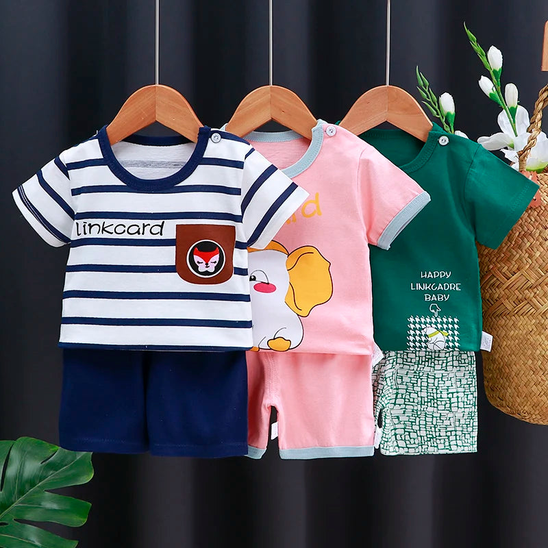 Baby Clothes Set – T-Shirt and Shorts for Everyday Comfort - INFANTSY