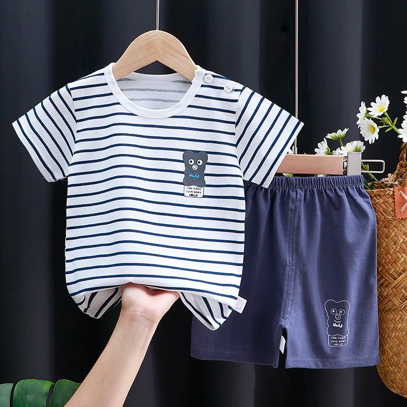 Baby Clothes Set – T-Shirt and Shorts for Everyday Comfort - INFANTSY