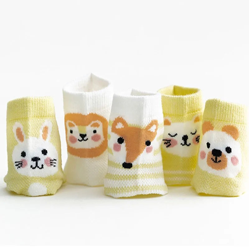 5 Pairs Infant Baby Socks - Soft and Adorable - INFANTSY