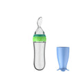 Safe Useful Silicone Baby Bottle with Spoon – Feed Your Baby Effortlessly - INFANTSY