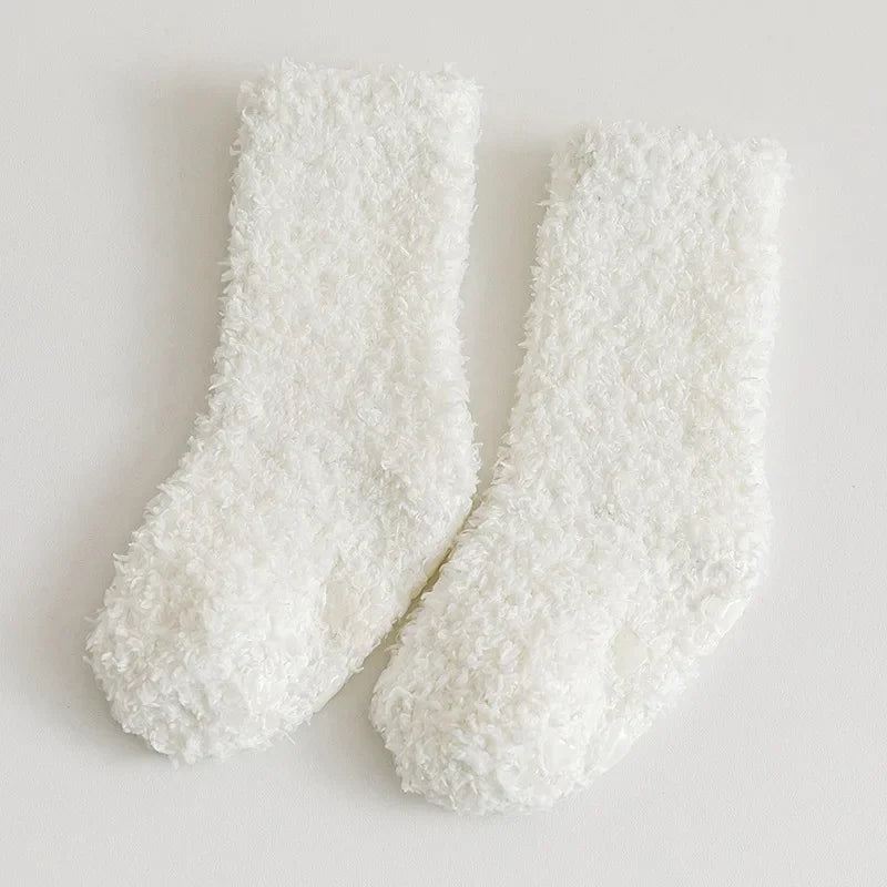 Winter Lolita Cozy Coral Fleece Socks - INFANTSY