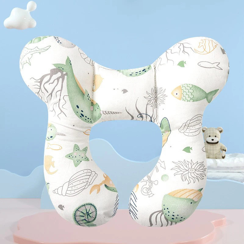 Baby U-Shaped Pillow – Comfortable Support for Tiny Heads - INFANTSY