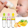 Safe Useful Silicone Baby Bottle with Spoon – Feed Your Baby Effortlessly - INFANTSY