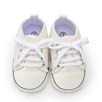 Baby Shoes Classic Sequins Canvas Shoes – Stylish Comfort for Tiny Feet - INFANTSY