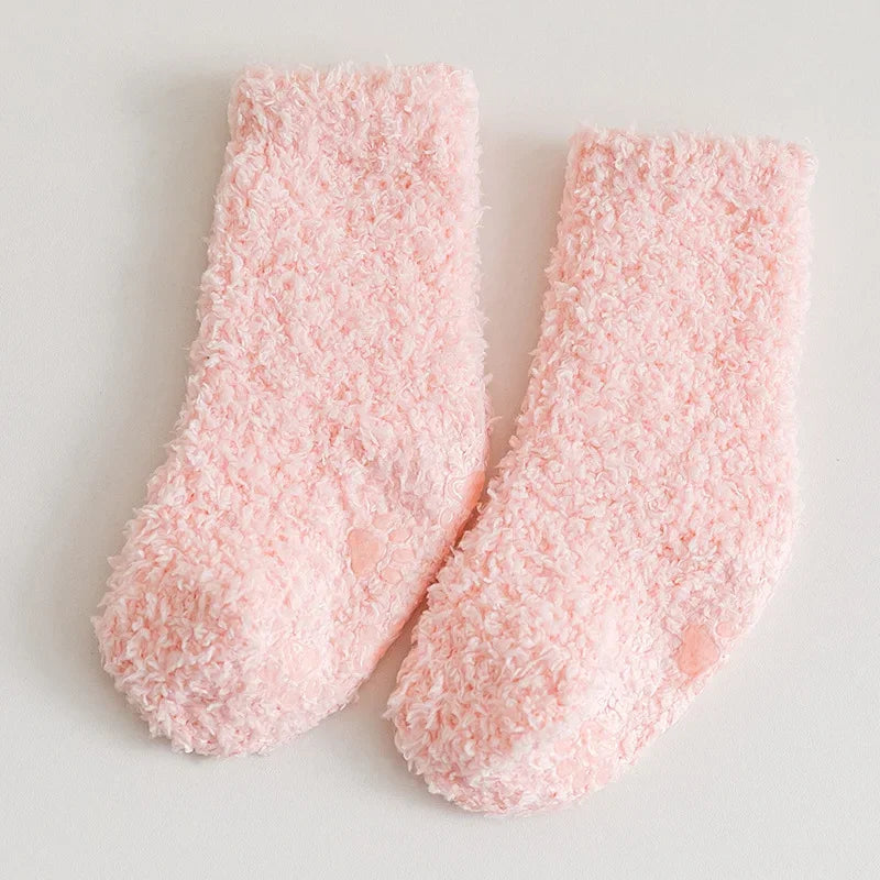 Winter Lolita Cozy Coral Fleece Socks - INFANTSY