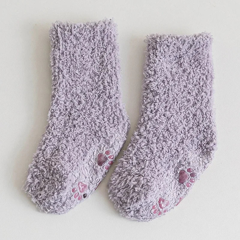 Winter Lolita Cozy Coral Fleece Socks - INFANTSY