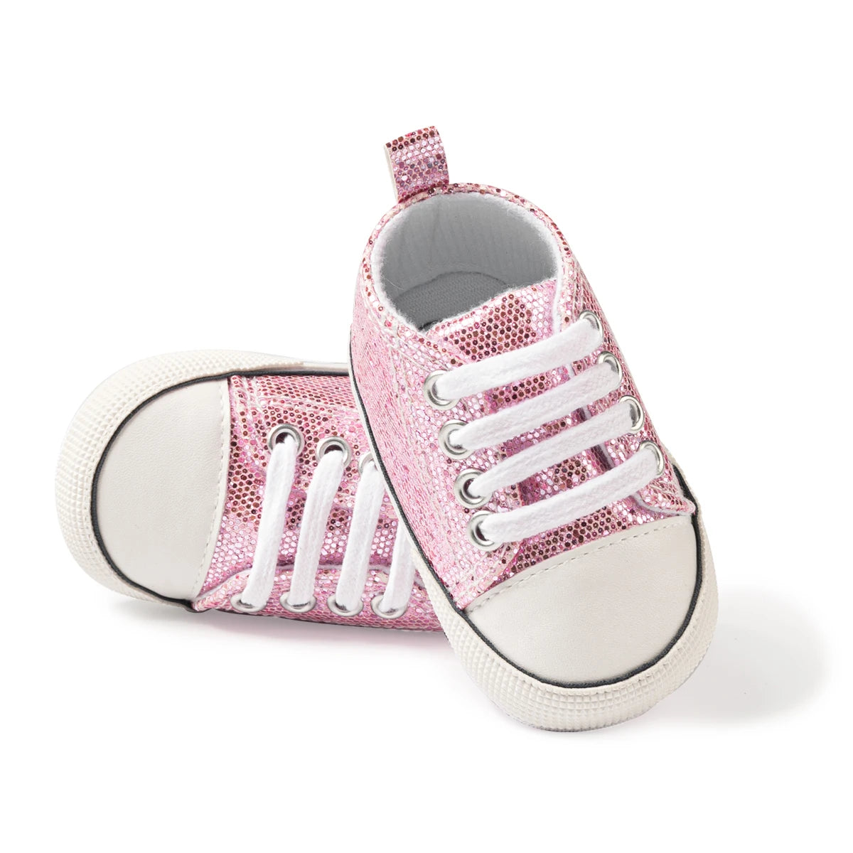 Baby Shoes Classic Sequins Canvas Shoes – Stylish Comfort for Tiny Feet - INFANTSY