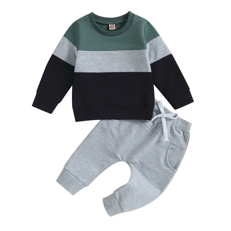 Long Sleeve Sweatshirt and Elastic Pants – Stylish Comfort for Everyday Wear - INFANTSY